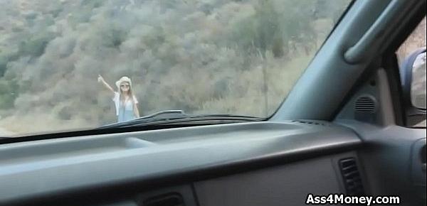  Sunny outdoor fuck with hitchhiking cowgirl